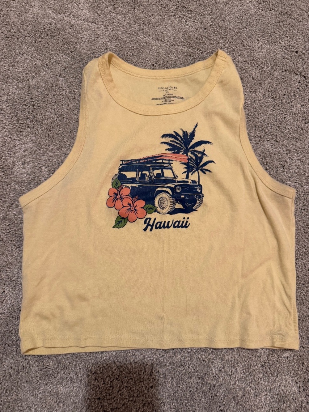 Yellow tank top